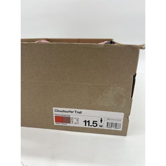 On Men’s Cloudsurfer Trail Running Shoes Flame Dustrose NWOB Size 11.5 - Picture 9 of 9